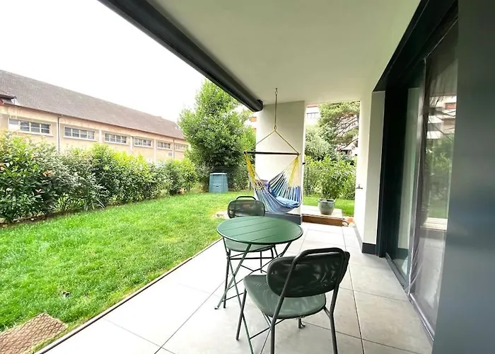 Astoria - Parking, Velos, Jardin Et Terrasse شقة آنسي